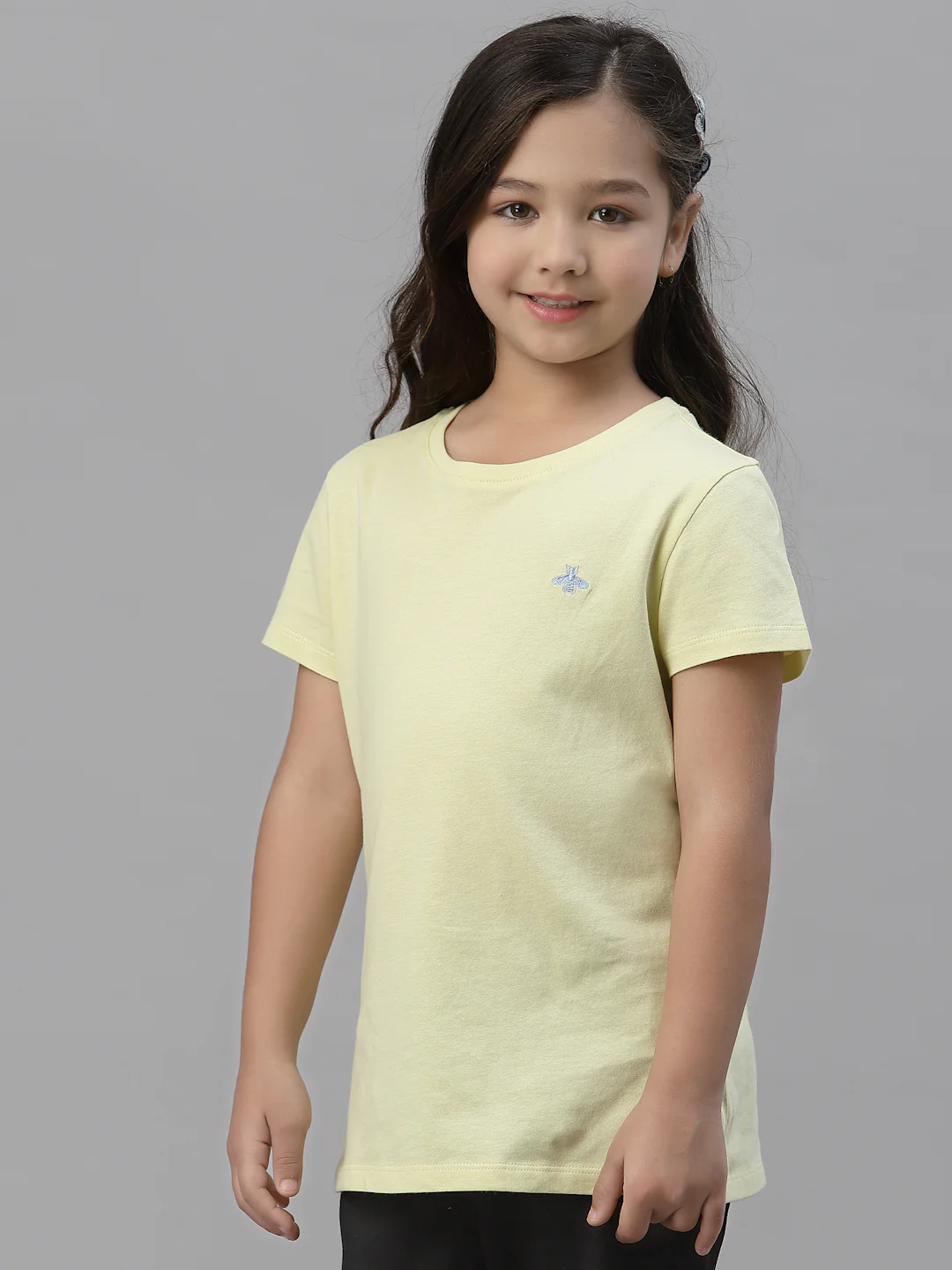 Girls Lemon Round Neck T-Shirt - Image 2