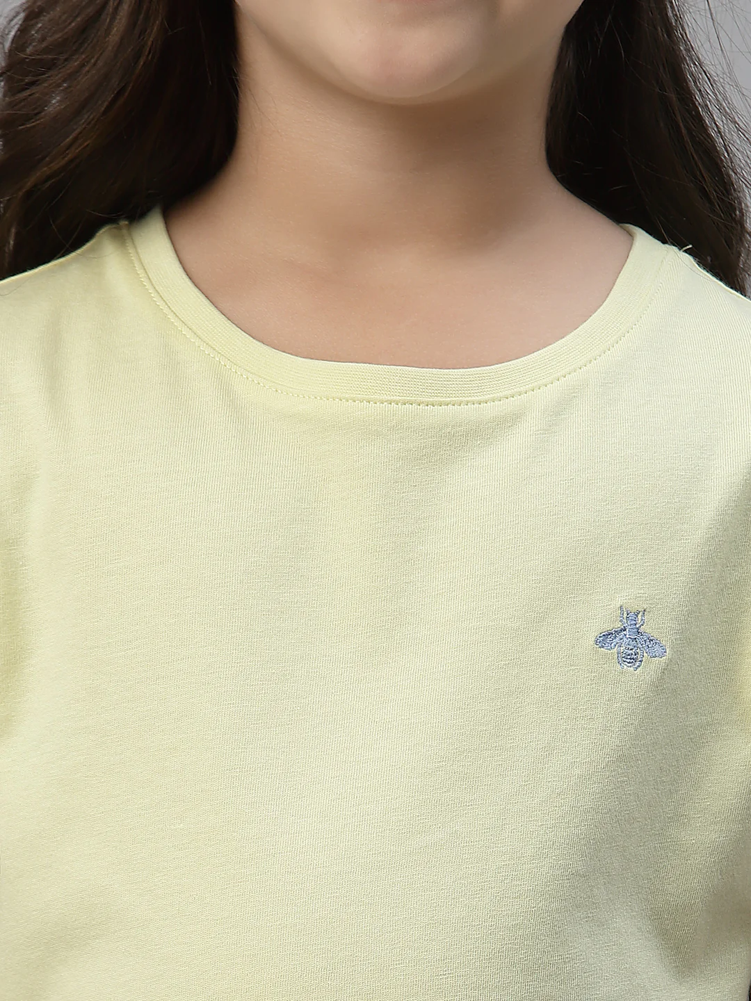 Girls Lemon Round Neck T-Shirt - Image 3
