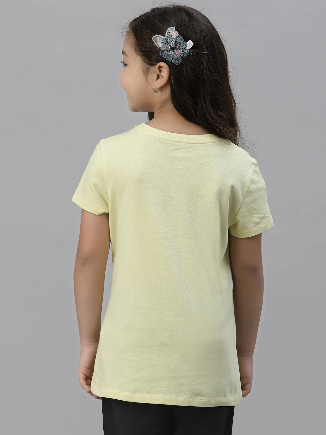 Girls Lemon Round Neck T-Shirt - Image 4