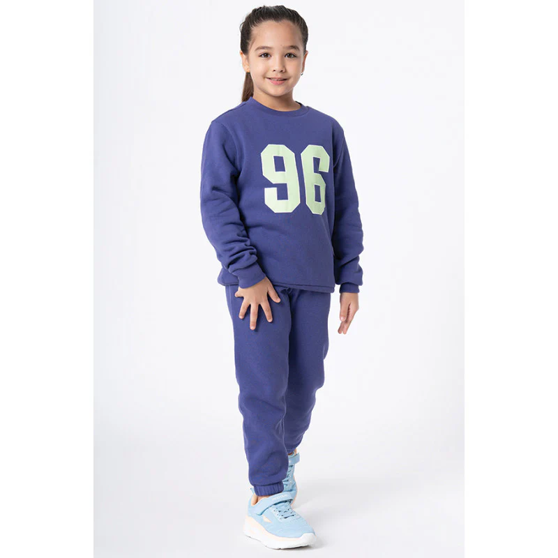 Girl's Purple Solid Jogger - Image 5