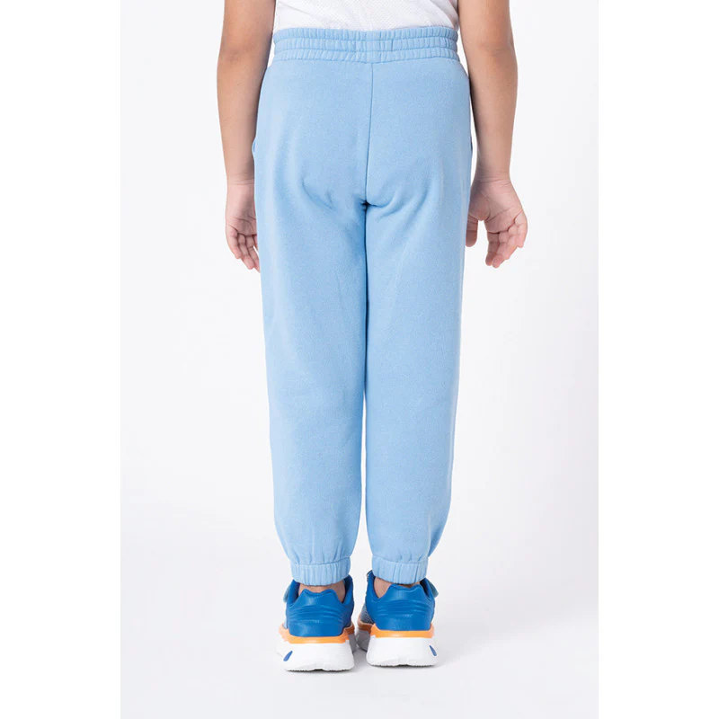 Girl's Slate Blue Solid Jogger - Image 3