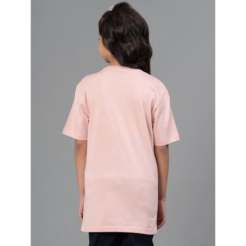 Girl's T-Shirt in Pale Pink Color| Best in Comfort|Cotton| Half Sleeves| Casual Fit - Image 3