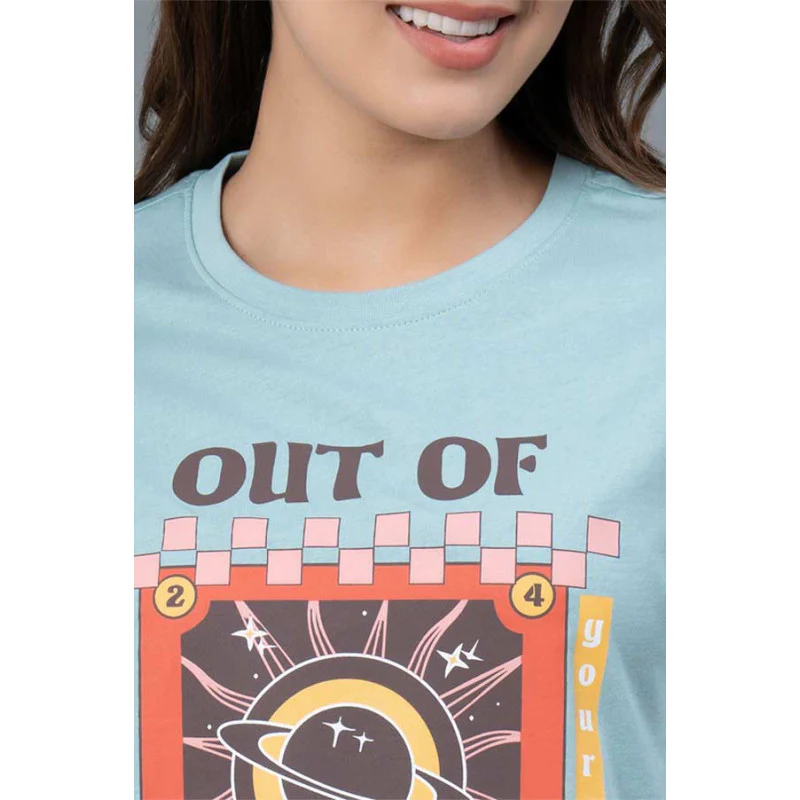 Half Sleeves Cotton T-Shirt for Women - Image 4