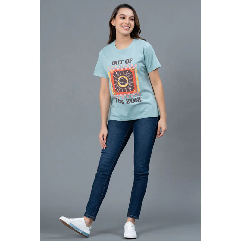 Half Sleeves Cotton T-Shirt for Women - Image 5
