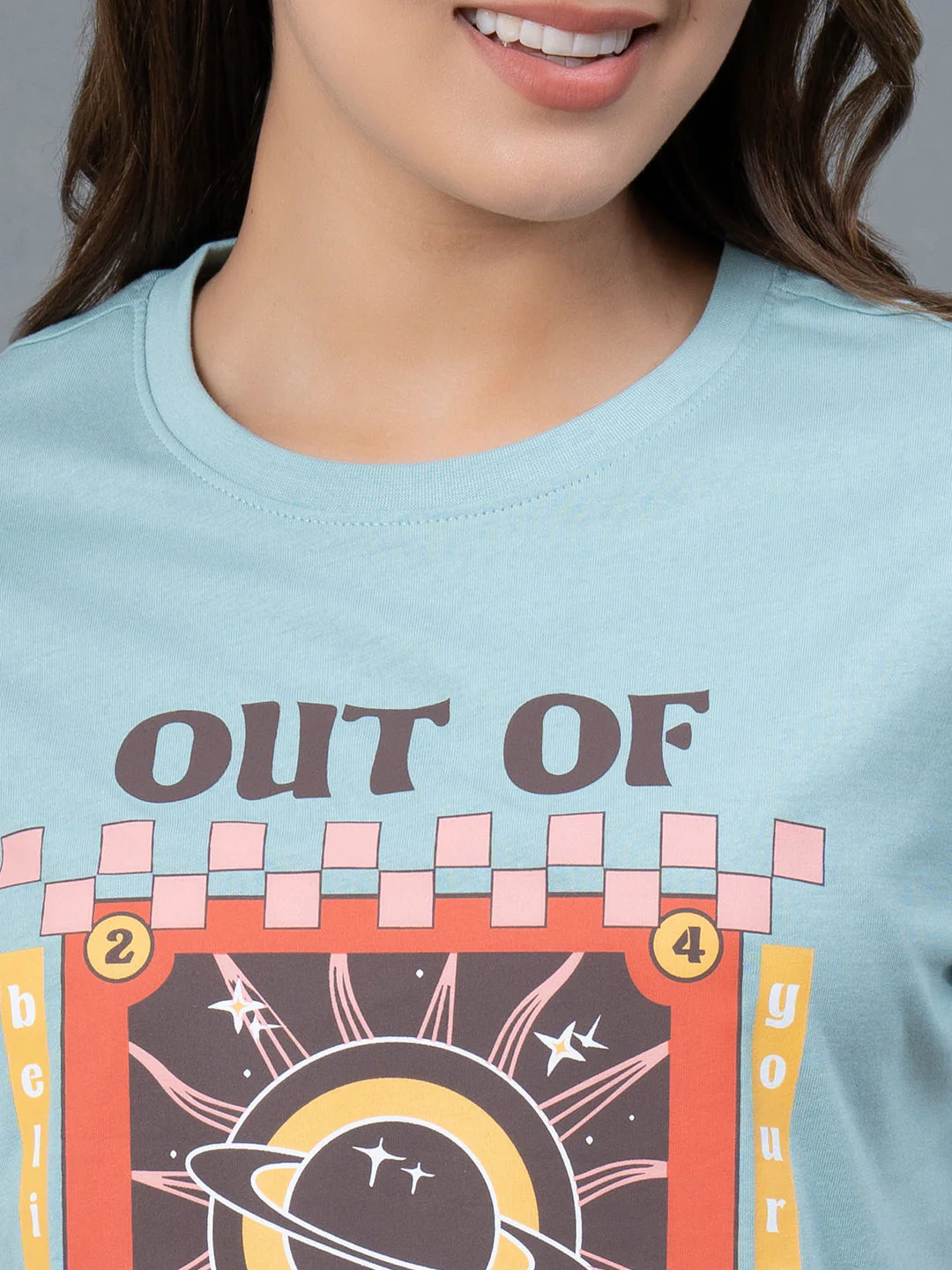 Half Sleeves Cotton T-Shirt for Women - Image 4