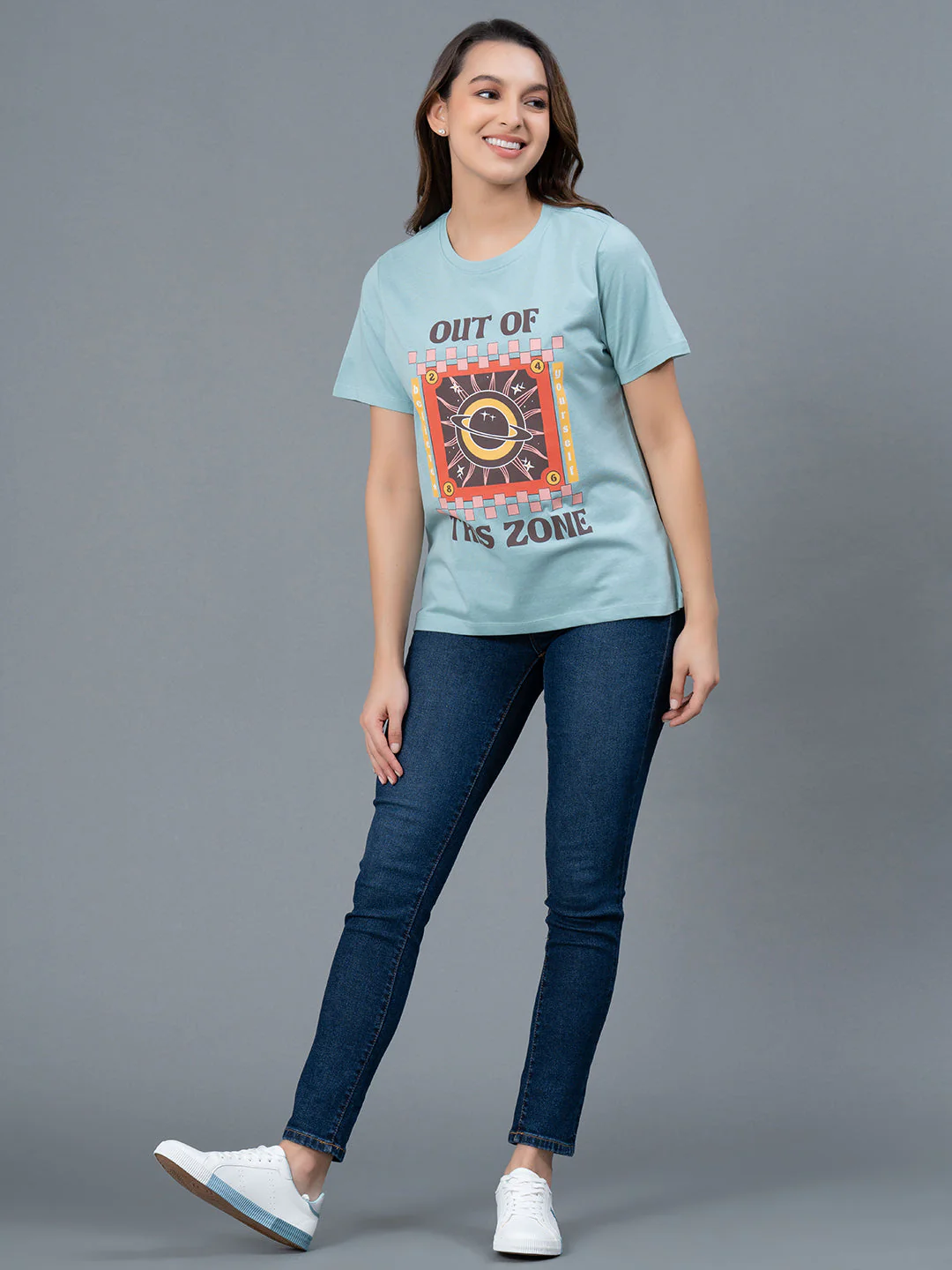 Half Sleeves Cotton T-Shirt for Women - Image 5