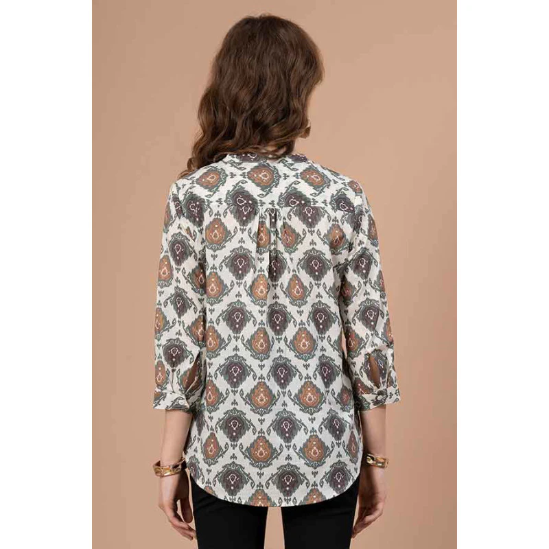 Ivory Blouse Top  for Women - Image 3