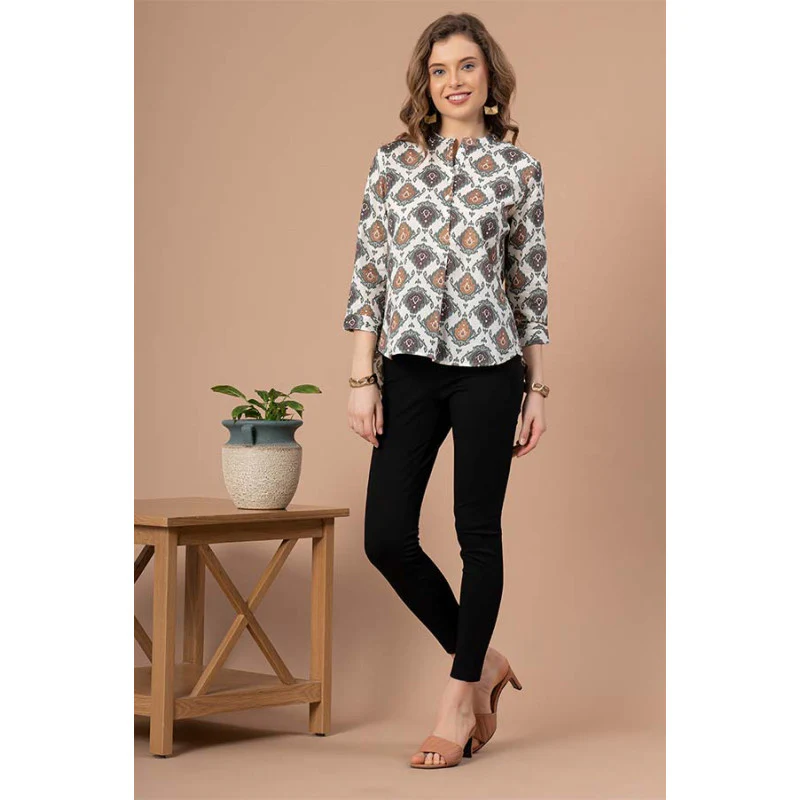 Ivory Blouse Top  for Women - Image 5
