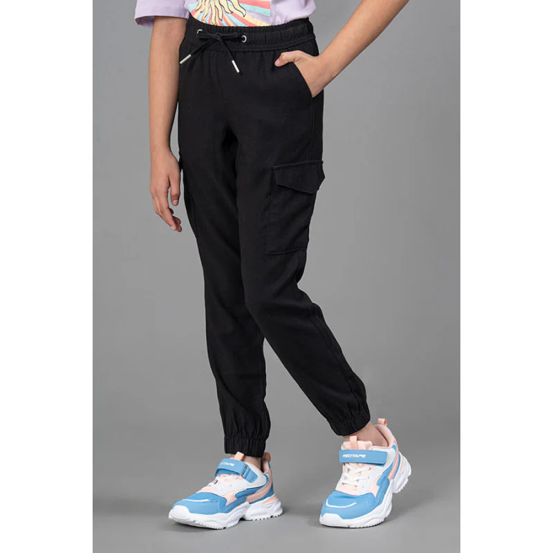 Joggers for Girls in Black Color| Best in Comfort| Viscose| Regular Fit| Front Side Pockets - Image 2