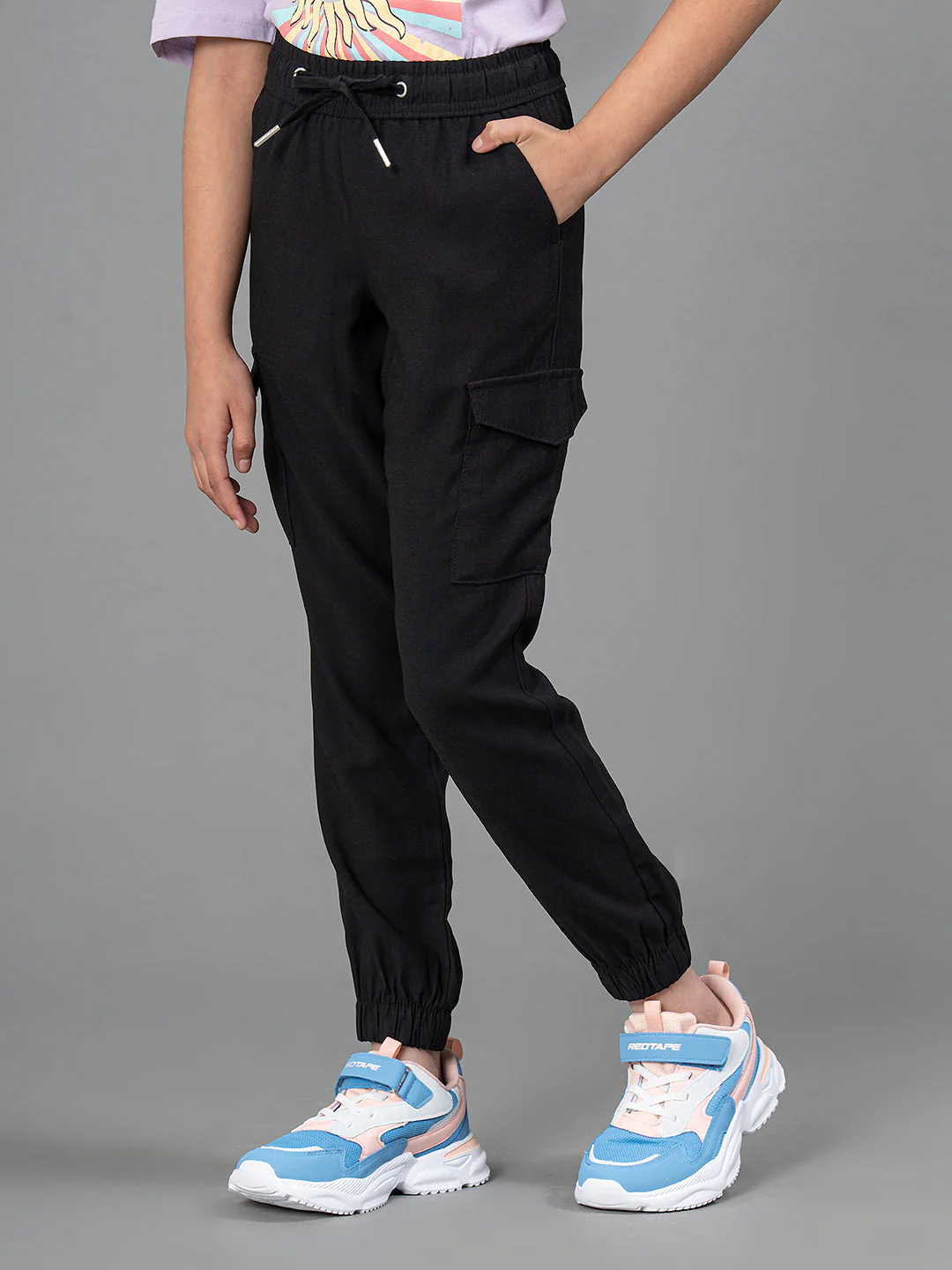 Joggers for Girls in Black Color| Best in Comfort| Viscose| Regular Fit - Image 2