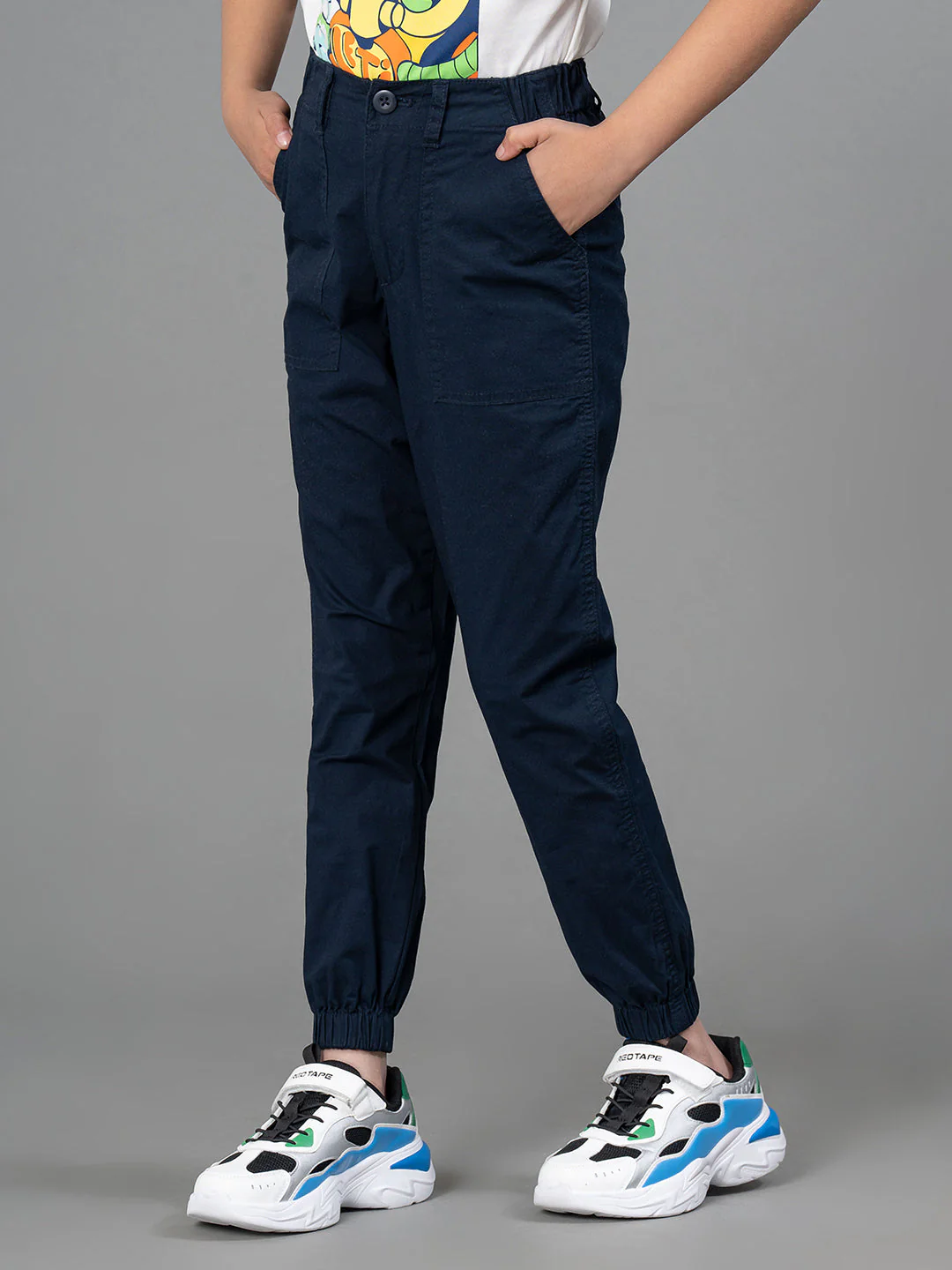 Joggers for Girls in Navy Color| Best in Comfort| Cotton - Image 2