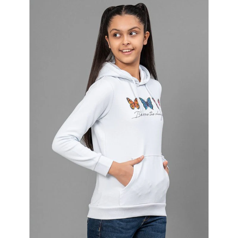 Light Blue Hoodie for Girls - Image 2