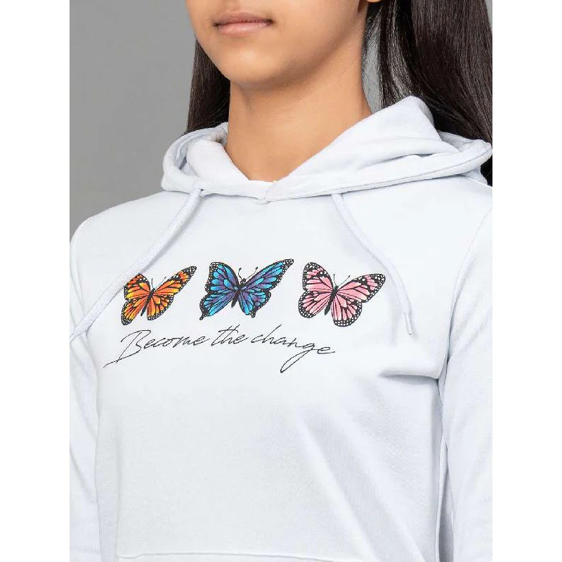 Light Blue Hoodie for Girls - Image 4