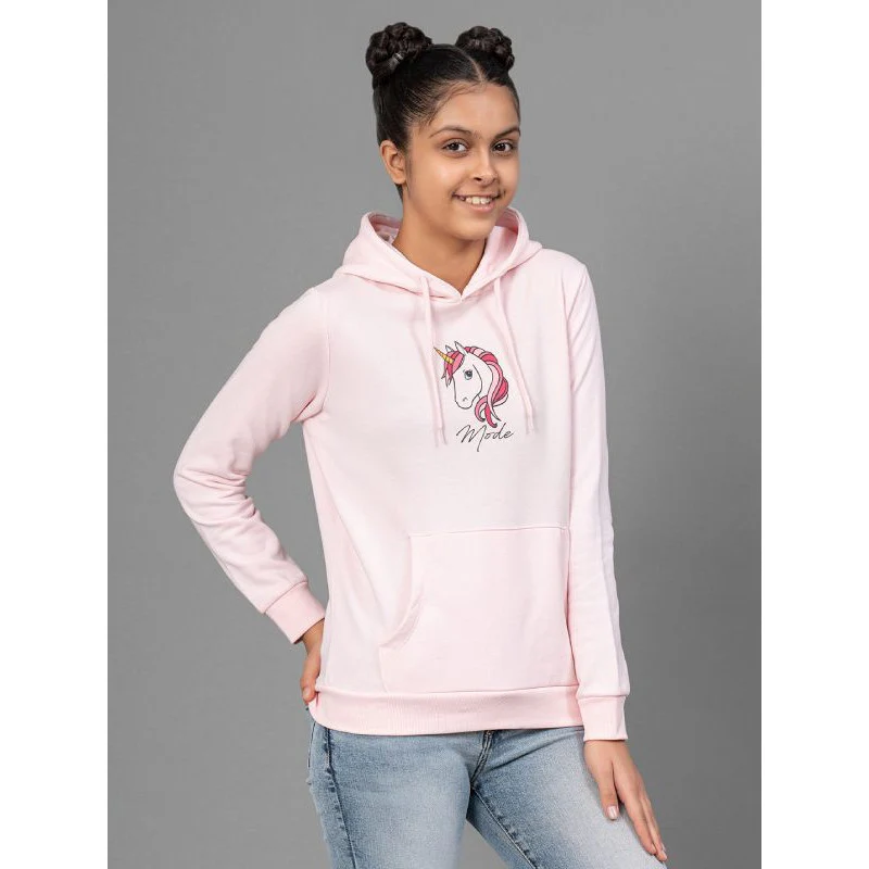 Light Pink Hoodie for Girls - Image 2