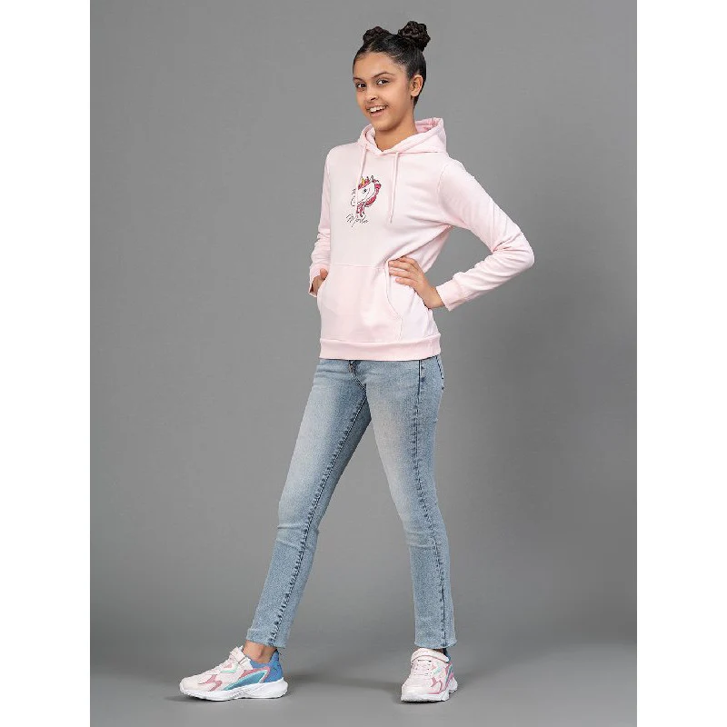 Light Pink Hoodie for Girls - Image 5