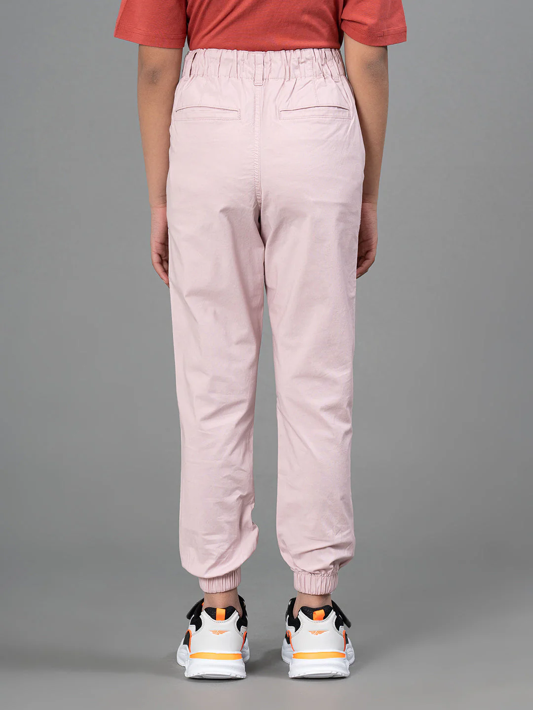 Light Pink Joggers for Girls| Best in Comfort| Cotton| Regular Fit - Image 3