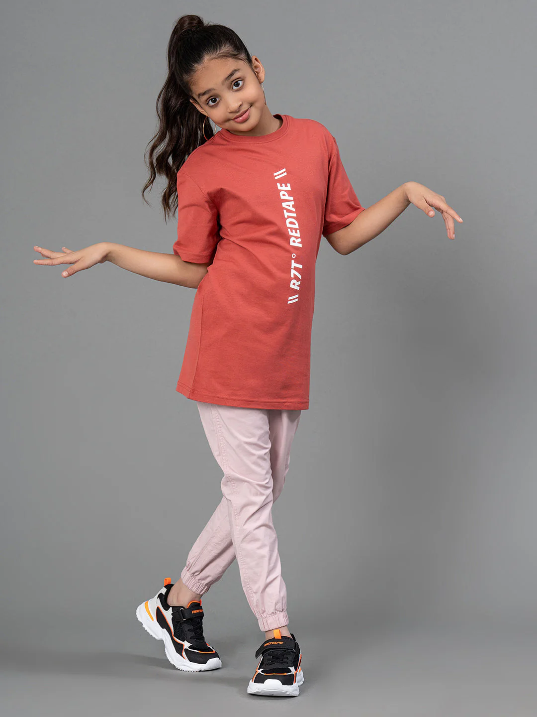 Light Pink Joggers for Girls| Best in Comfort| Cotton| Regular Fit - Image 5