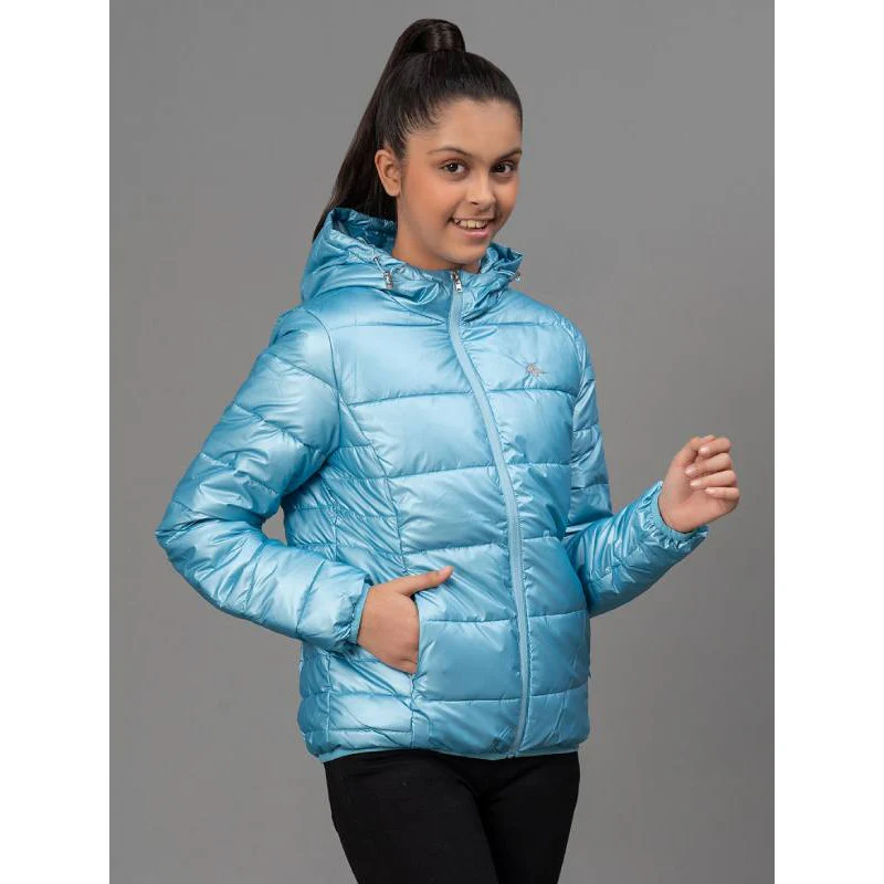 Metallic Blue Jacket for Girls - Image 2