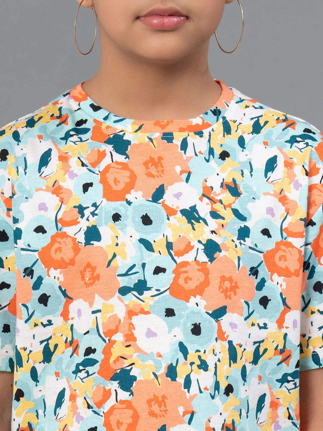 Multi Color T-Shirt for Girls | Best in Comfort Half Sleeves - Image 4