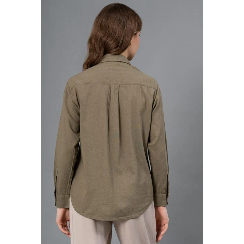 Olive Color Shirt for Womens - Image 3