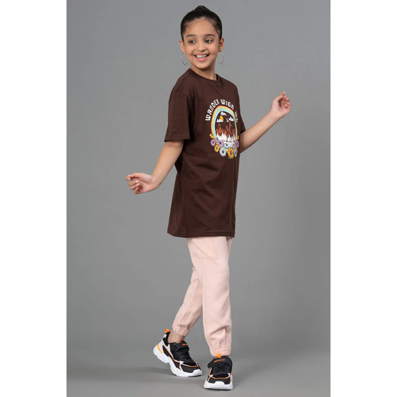 Pastel Pink Joggers for Girls| Best in Comfort|Front Side Pockets| Viscose| Regular Fit - Image 5