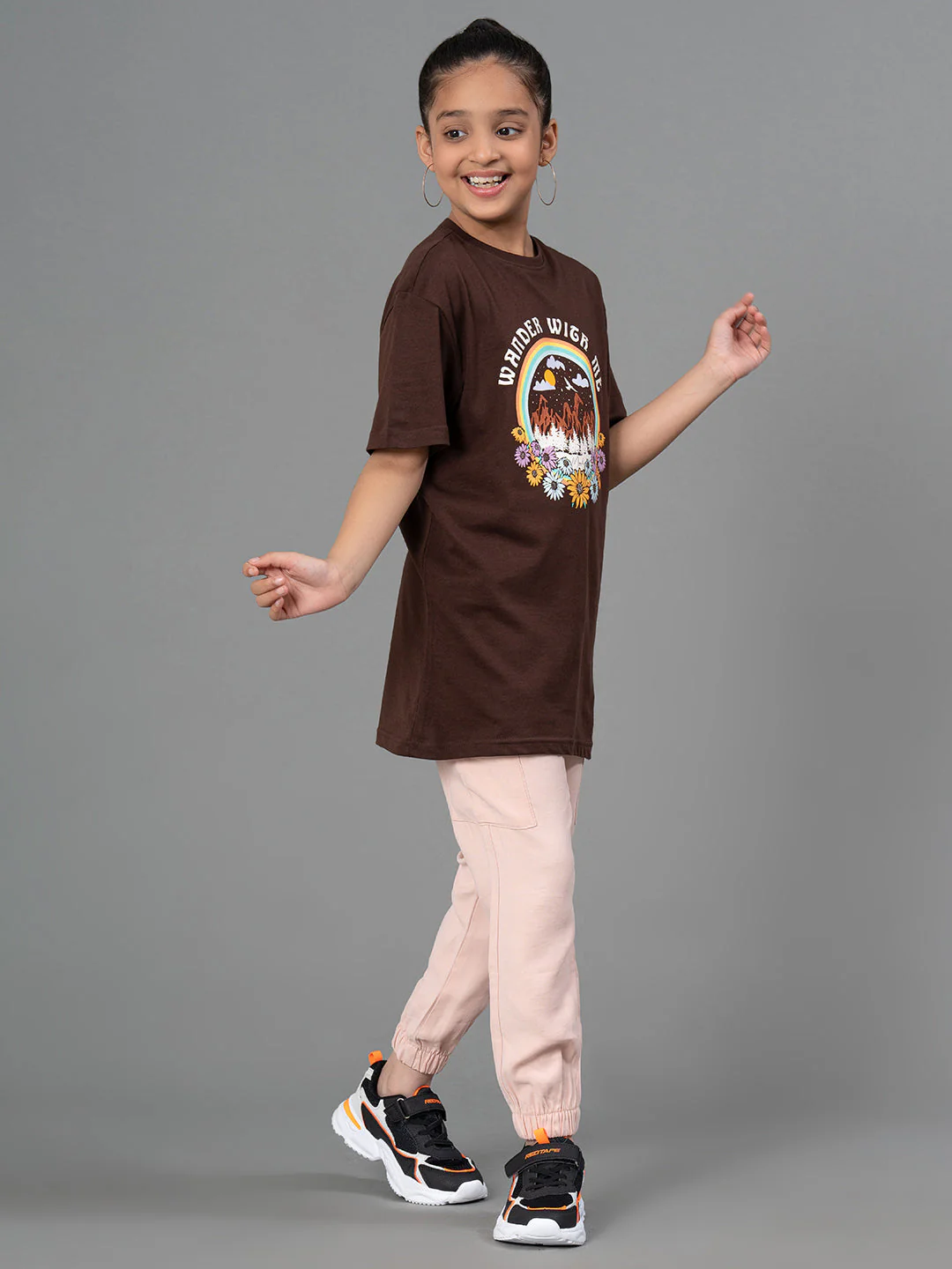 Pastel Pink Joggers for Girls| Best in Comfort|Front Side Pockets - Image 4