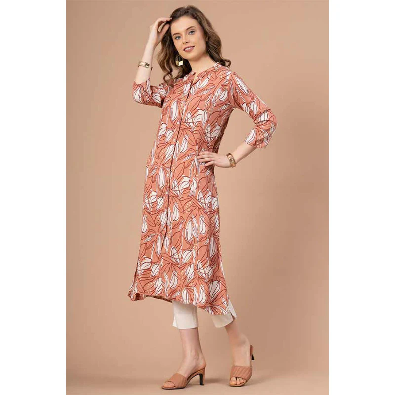 Printed Rayon Kurta for Women - Image 2