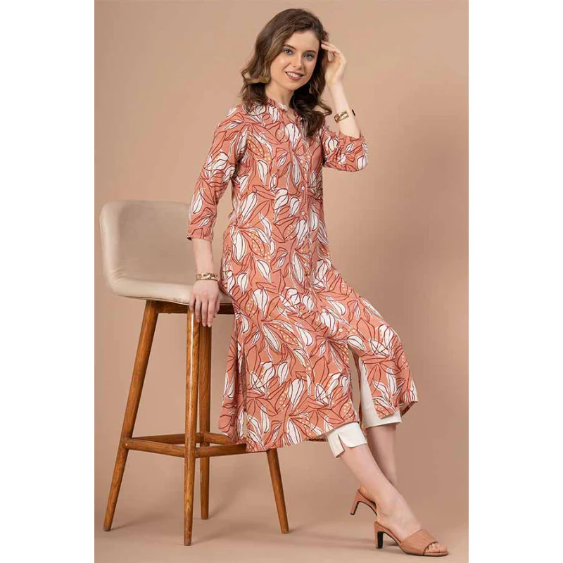 Printed Rayon Kurta for Women - Image 5