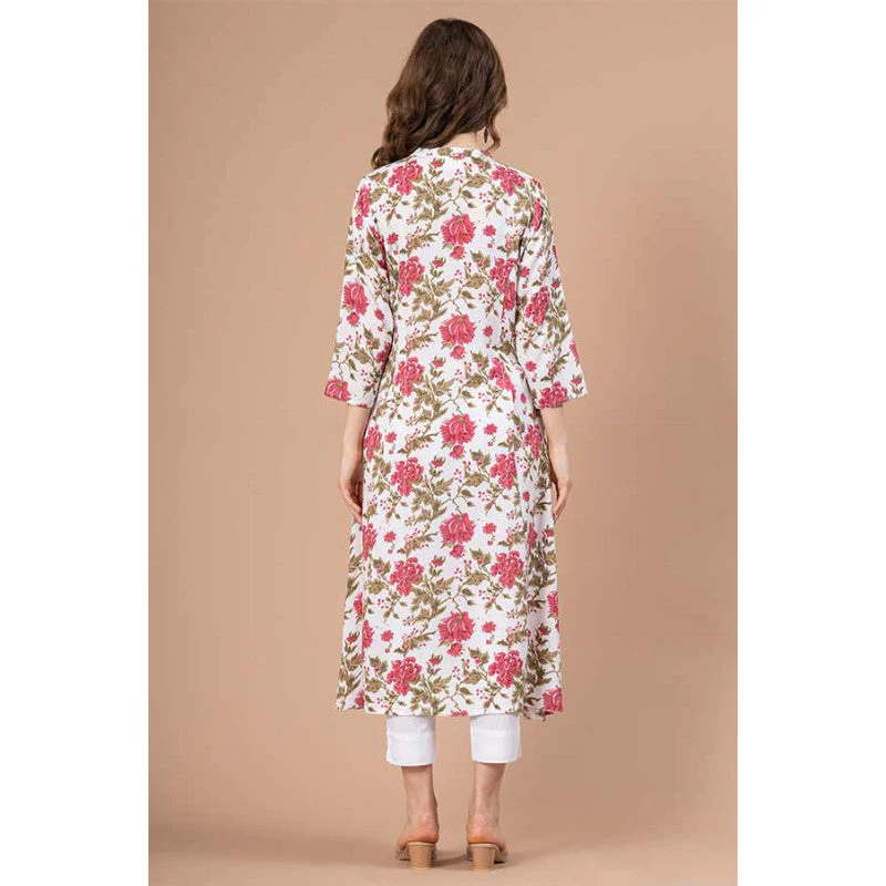 Printed Rayon Kurta for Women - Image 3