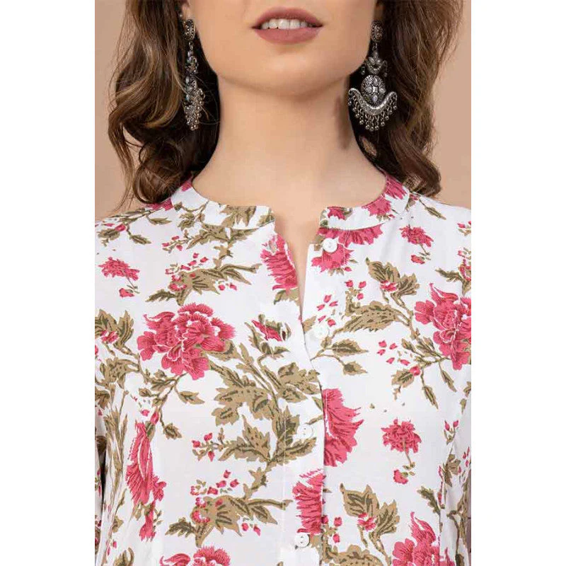Printed Rayon Kurta for Women - Image 4