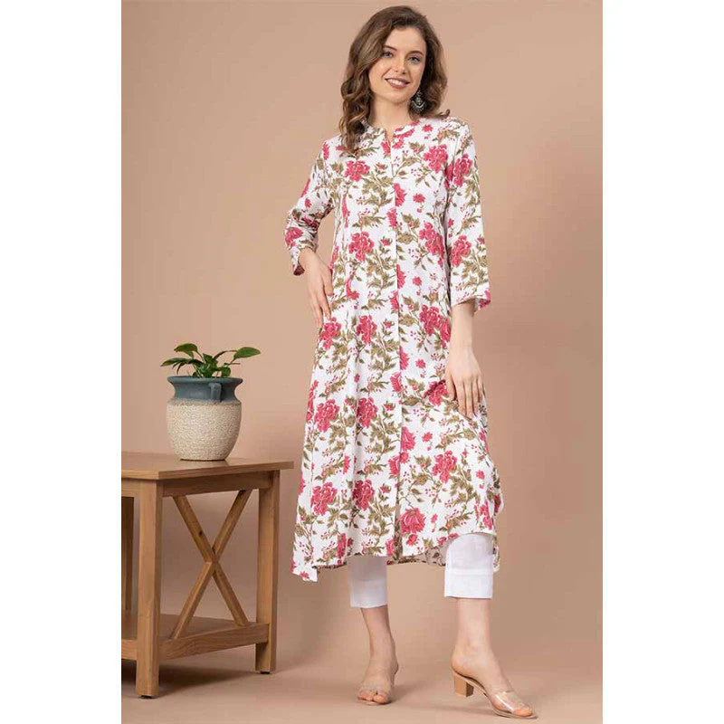Printed Rayon Kurta for Women - Image 5