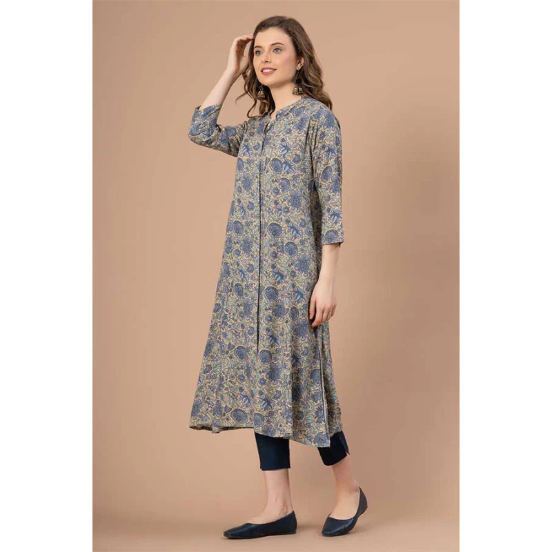 Printed Rayon Kurta for Women - Image 2