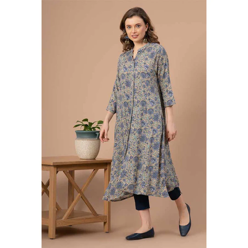 Printed Rayon Kurta for Women - Image 5