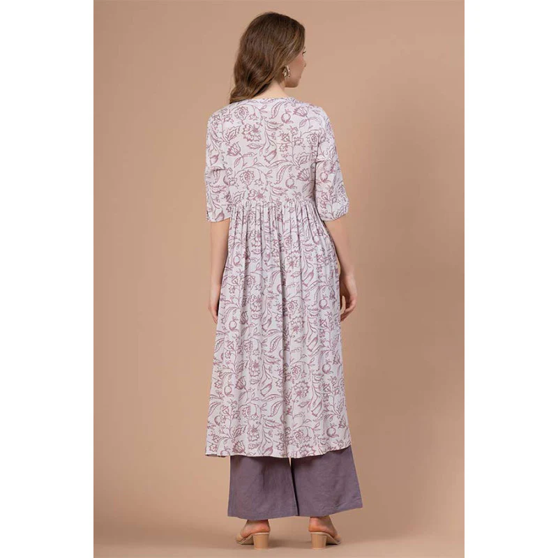 Printed Rayon Kurta for Women - Image 3