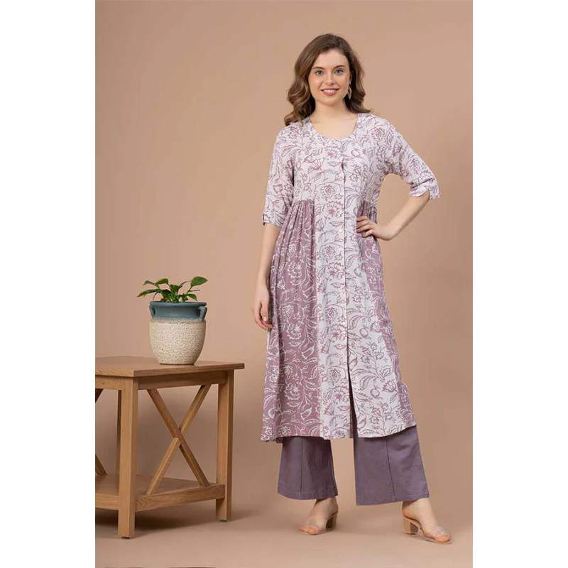 Printed Rayon Kurta for Women - Image 5