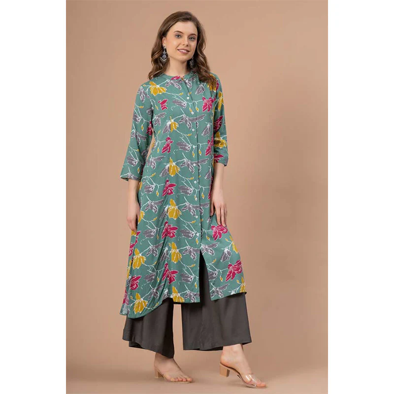 Printed Rayon Kurta for Women - Image 2