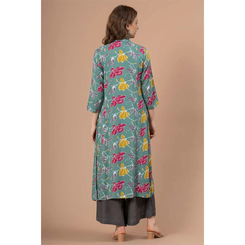 Printed Rayon Kurta for Women - Image 3