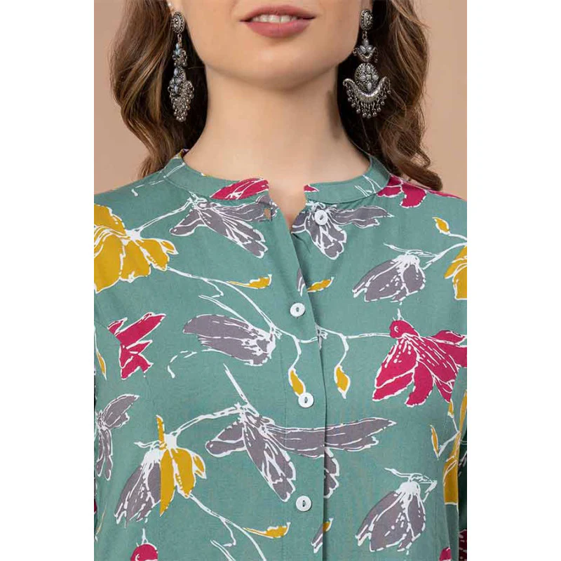 Printed Rayon Kurta for Women - Image 4