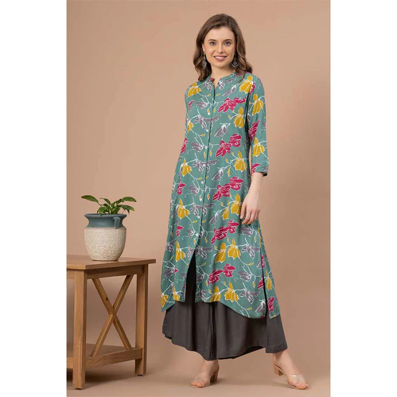 Printed Rayon Kurta for Women - Image 5