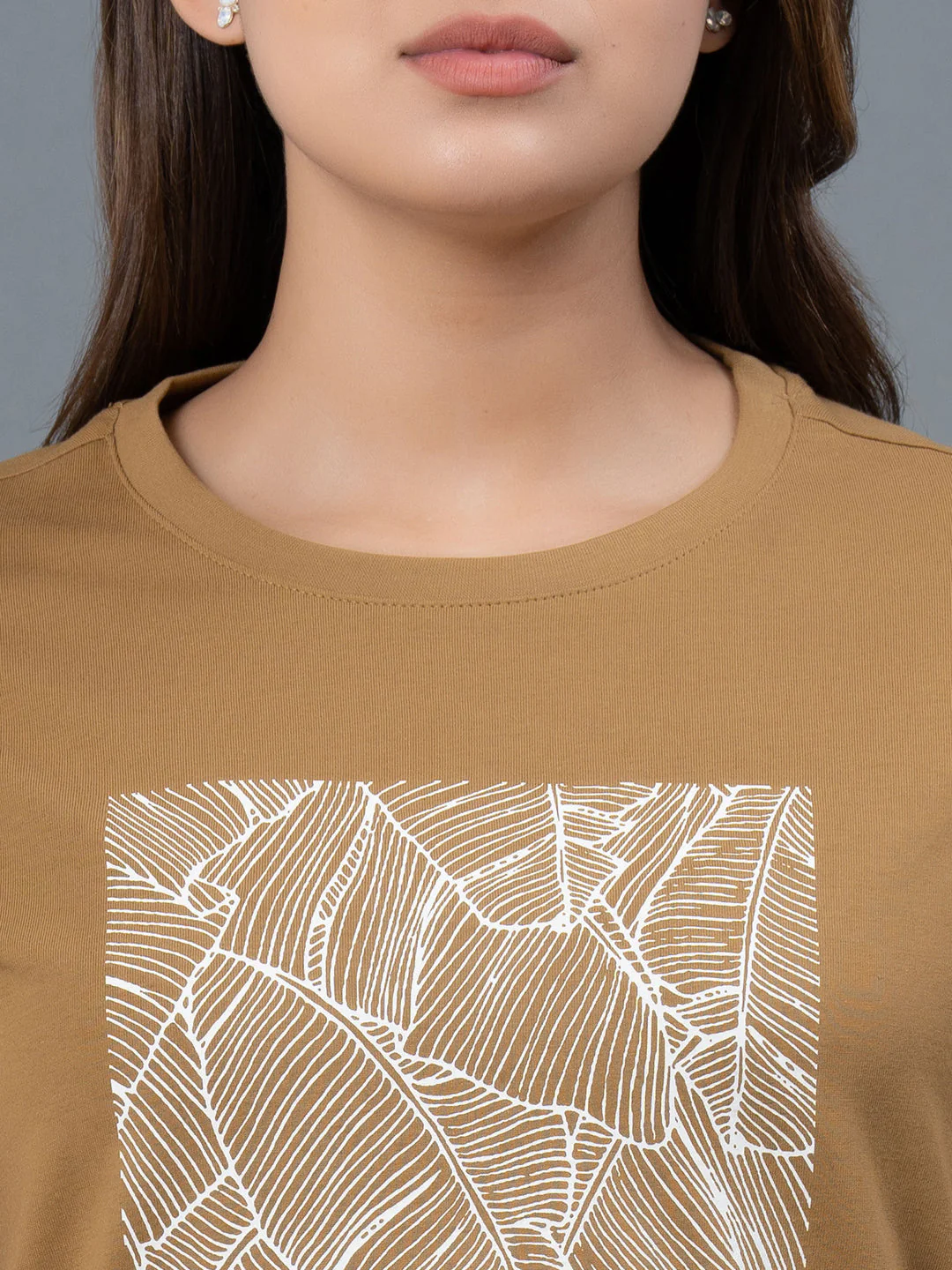Round Neck Cotton T-Shirt for Women - Image 4