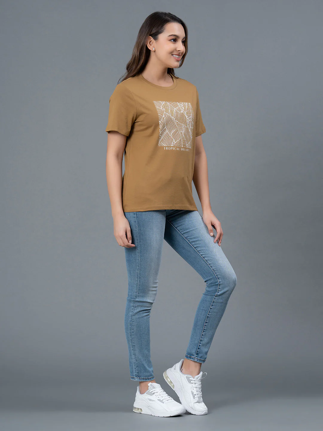 Round Neck Cotton T-Shirt for Women - Image 5