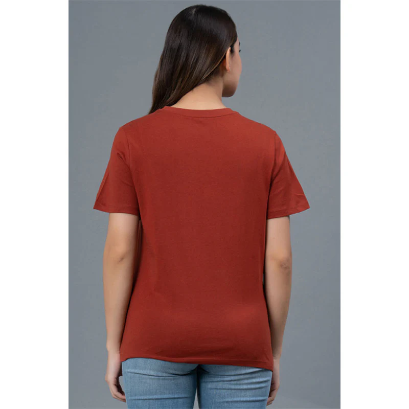 Round Neck Cotton T-Shirt for Women - Image 3