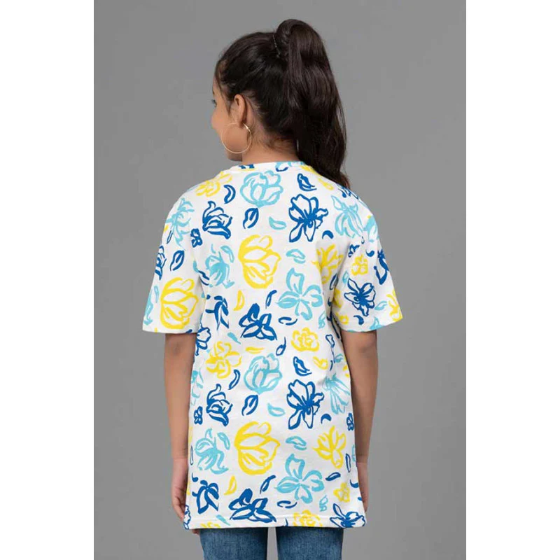 T-Shirt for Girls in Off White Color - Image 3