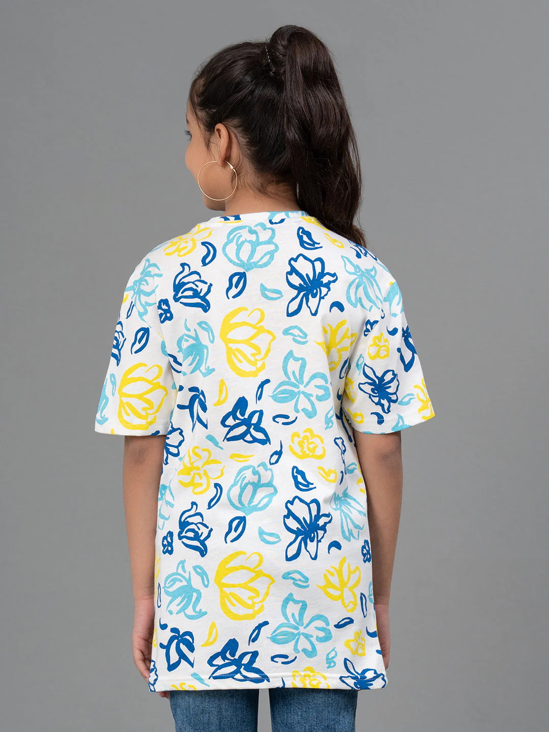 T-Shirt for Girls in Off White Color | Best in Comfort| Cotton - Image 3