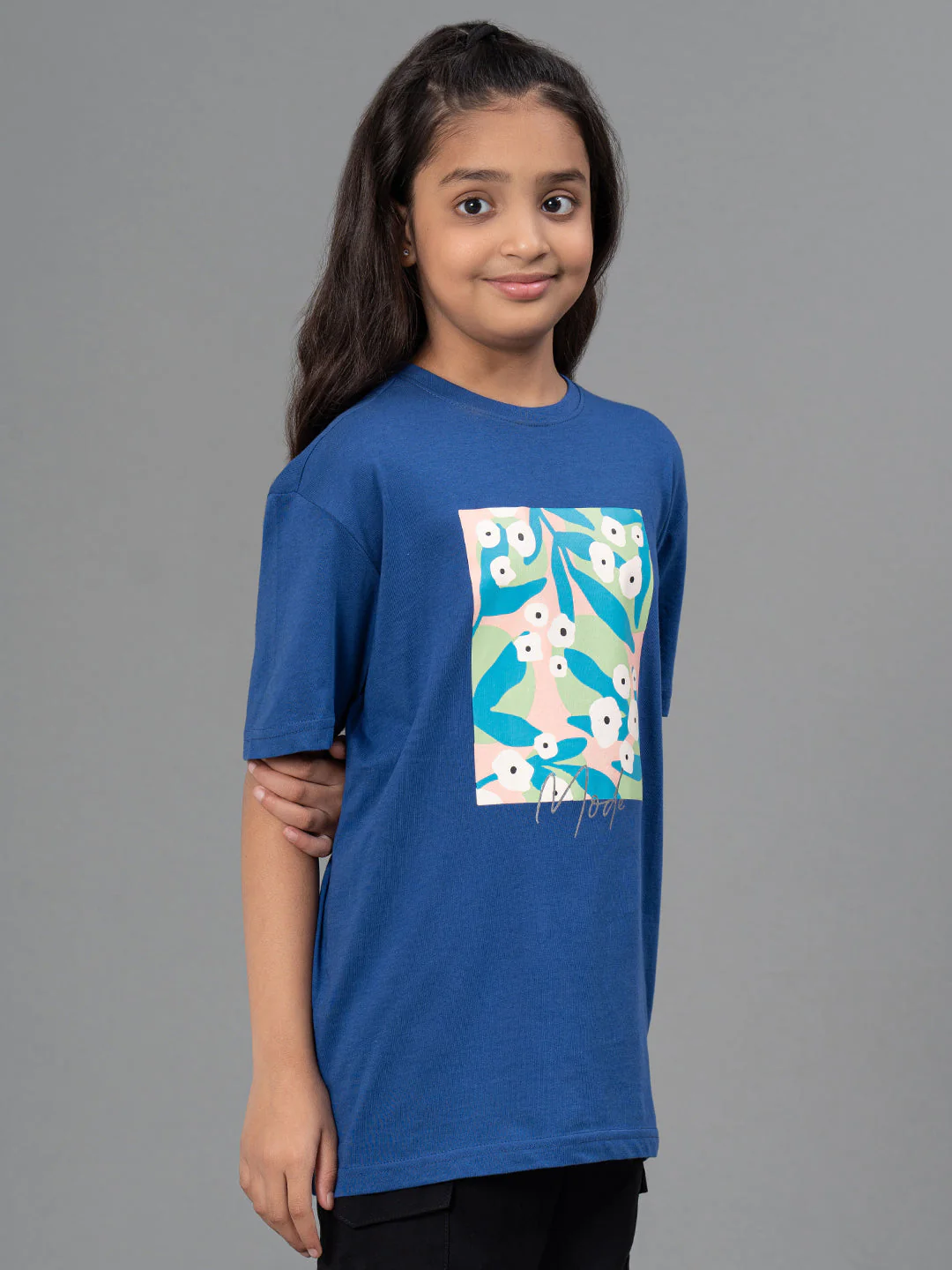 T-Shirt for Girl's in Royal Blue Color |Best in Comfort| Cotton - Image 2