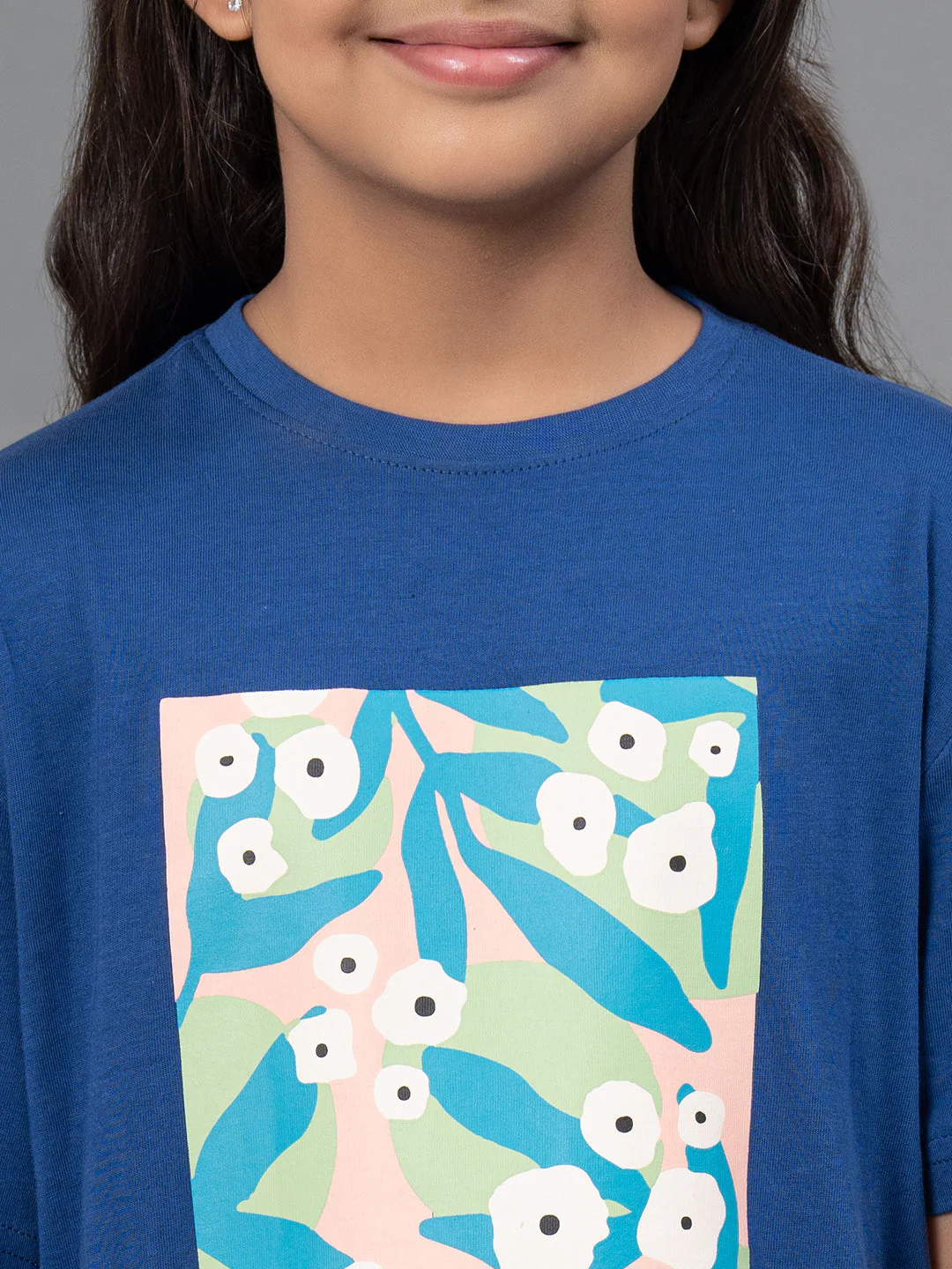 T-Shirt for Girl's in Royal Blue Color |Best in Comfort| Cotton - Image 4