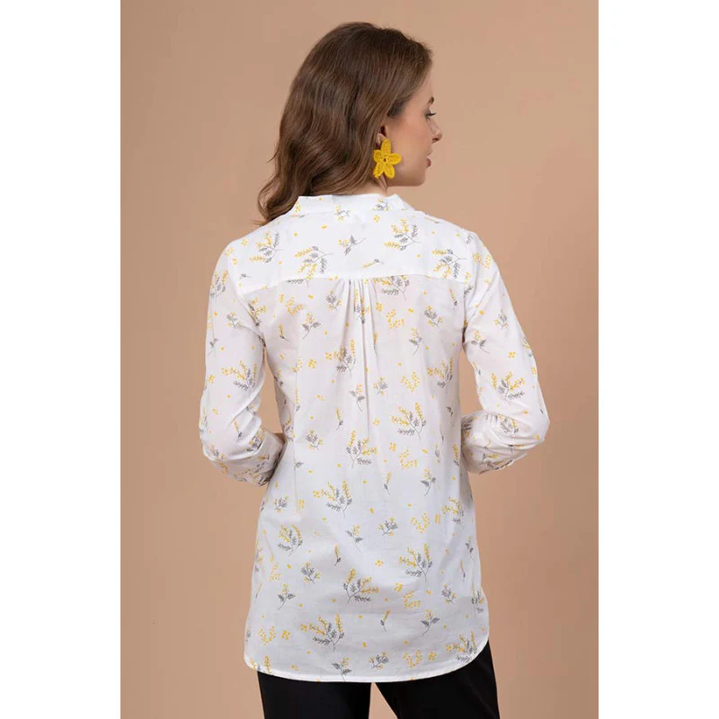 White Color Blouse Top for Women - Image 3