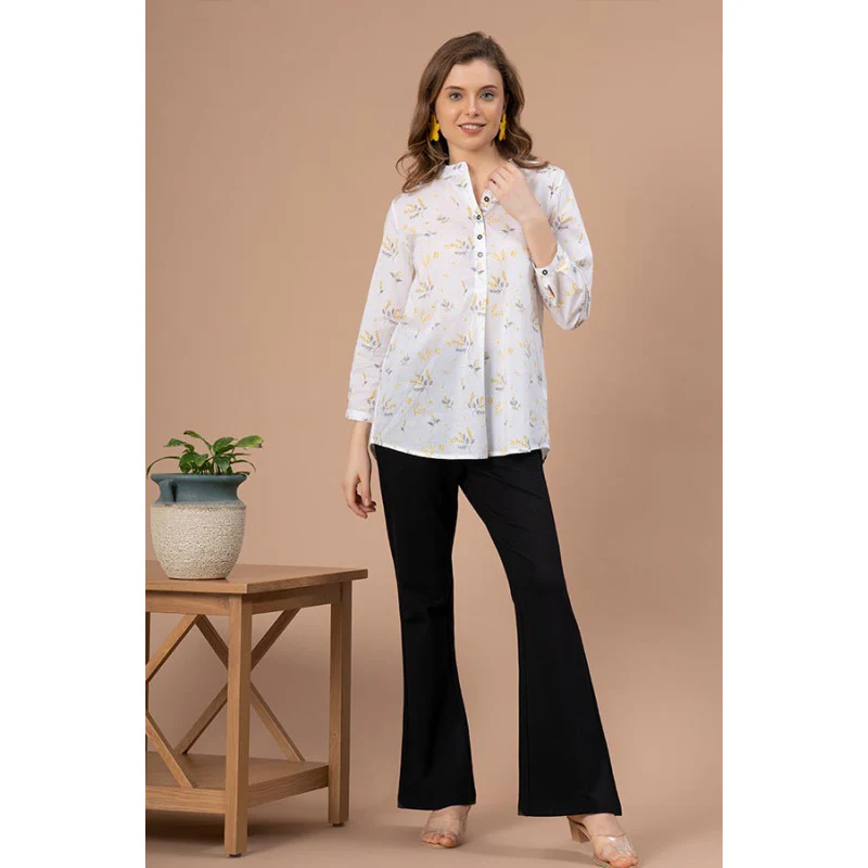White Color Blouse Top for Women - Image 5