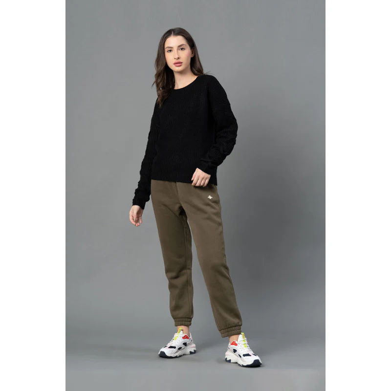 Women Black Solid Sweater - Image 5