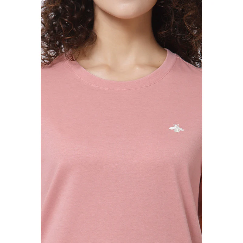 Women Coral Haze Round Neck T-Shirt - Image 2